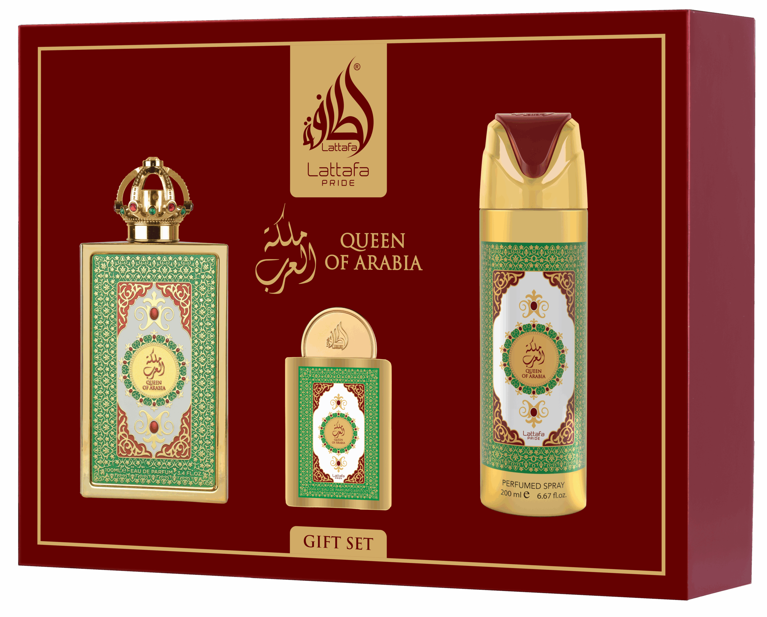Queen of Arabia 香水ギフトセット LATTAFA Giftset Queen Of Arabia -3pc | Best Lattafa Perfumes for Men