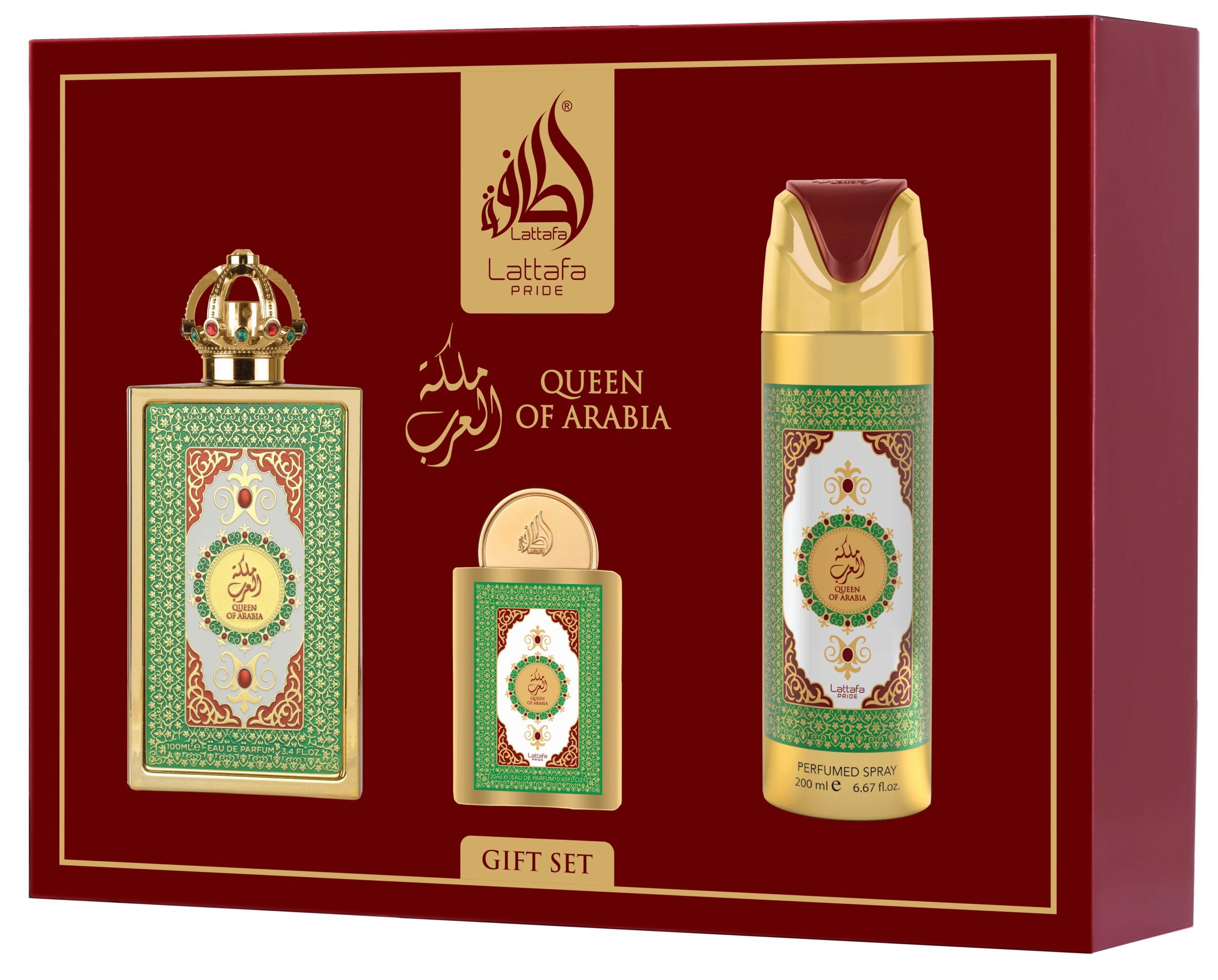 Gift set Queen Of Arabia -3pc | Best Lattafa Perfumes for Men